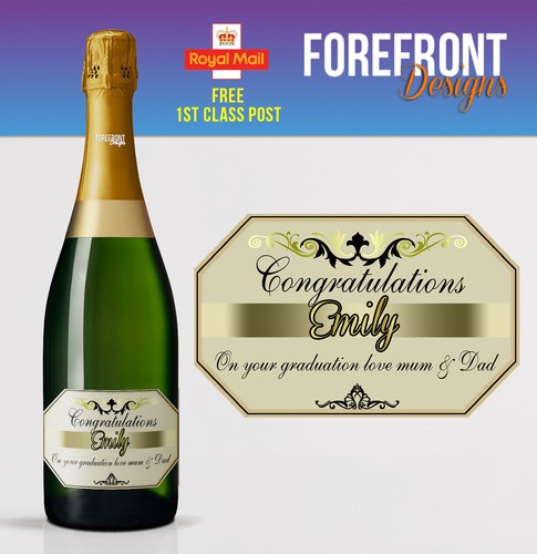 Personalised champagne bottle - champagne,