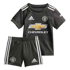 Official adidas Manchester United Away Baby Kit 2020/21 (Shirt & Shorts )