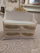 Shabby chic display make up jewellery Box draws  Upcycled Wooden Quality Piece