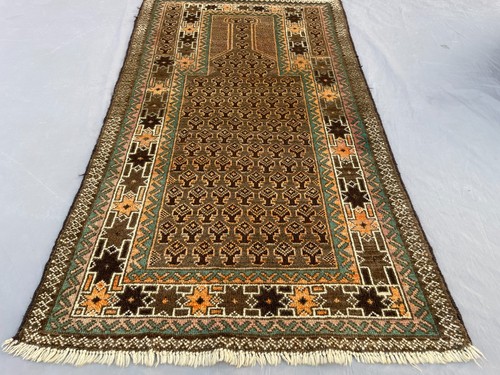 2x5 hand knotted afghan - hand-knotted,