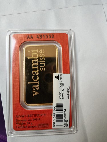 Valcambi suisse 50g gold - 2,