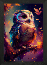 Owl Cute Framed Wall Art