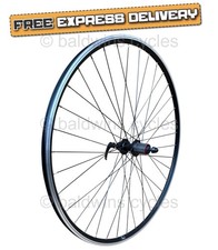 Baldys 700c 8/9/10 Speed Cassette Hybrid Bike Rear Wheel BLACK QR Hub