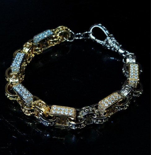 Two tone gold silver 10mm - |,