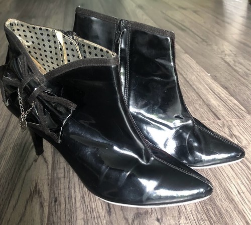 Patent leather ankle boots - patent,