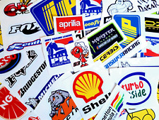 40 x STICKERS  Car Motorbike Scooter  Dirt bike racing logos moto grand prix sbk