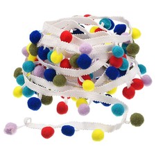 2 Yards Pom Pom Ball Fringe