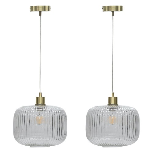 Set ribbed glass satin - set,