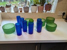 Vintage Italian Frosted Glass