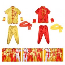 Chinese Traditional Wushu Costume Apparel for Adult Kid Women Boys Girls