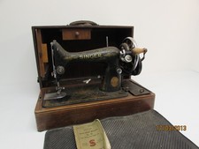 (ref1B) Antique hand driven Singer sewing machine