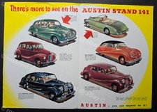 c1950 Austin Motors Earls Court Stand - Illustrated Advertisement leaflet