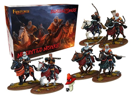 Mounted monks samurai wars - samurai,