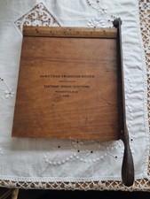 Small Eastman Kodak No.2 Vintage Wood & Metal Guillotine for Photos.