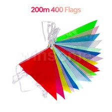 200m Colour Bunting 400 Flags