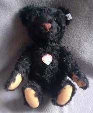 Steiff Teddy Bear 1953 Schwarz Replica Mohair Plush 35cm 14in LE3000 2004 ID Box
