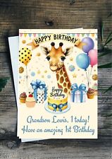 Large Birthday Card Grandson