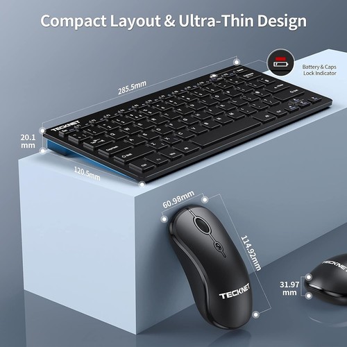 Tecknet slim wireless - tecknet, keyboard