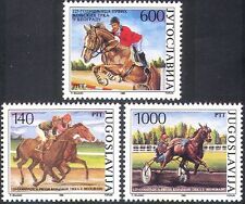 Yugoslavia 1988 Horse Racing/Jumping/Trotting/Horses/Animals/Sports 3v (n28067)