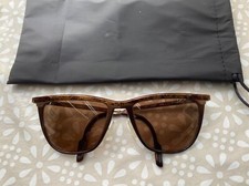 HARDLY USED VINTAGE GUCCI 2227 TOBACCO & GOLD MARBLED SUNGLASSES 1980'S