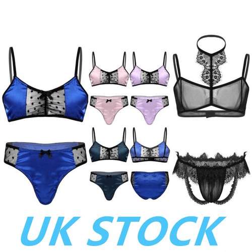 Mens sissy satin lace - mens,
