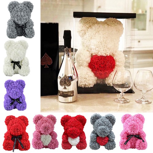 Christmas rose bear - christmas,