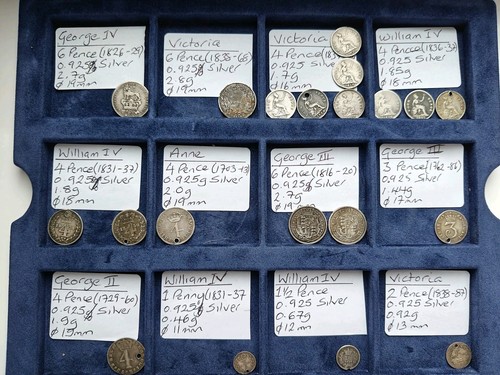 Box lot 2 silver - box, coins