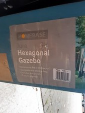 Hexagonal Gazebo 4m X 4m Perfect For Summer Shade Or Winter Relief