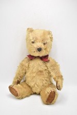 Vintage 1940s Chiltern Hug Me Teddy Bear – Mohair – Fully Jointed – 38cm
