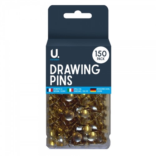 150 gold drawing pins - 150,