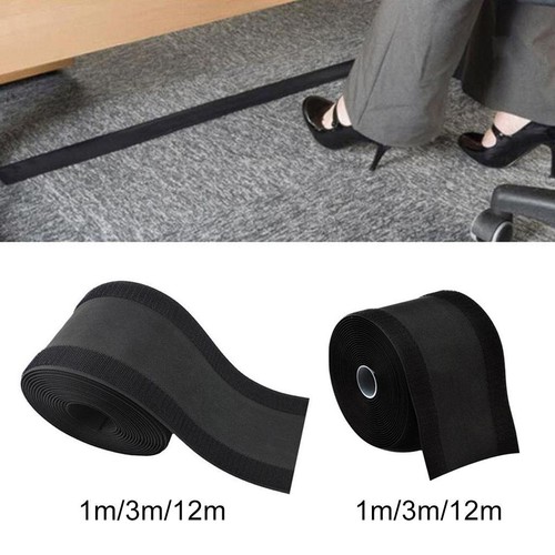 Black cable grip strip - black,