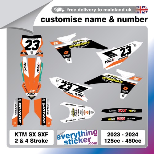 Custom ktm graphics kit - ktm, mx