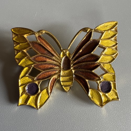 Antique art deco yellow brown - art,