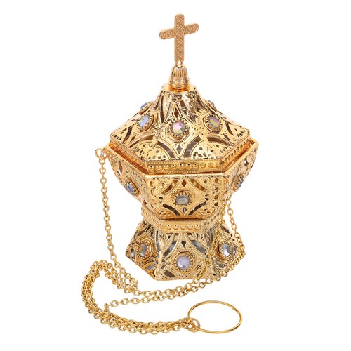 Metal cross incense - metal,