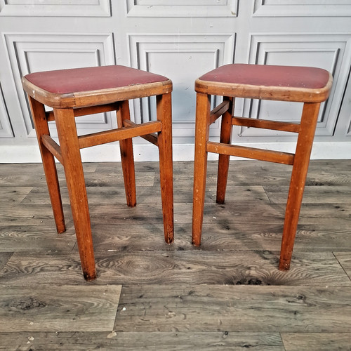 Pair vintage wooden - pair,