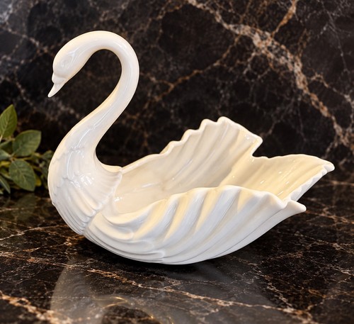 Lenox ivory swan bowl - swan,