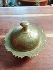 Vintage etched brass incense - vintage,