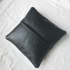 Black Leather Pillow Cushion