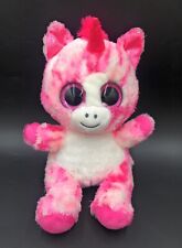 Keel ANIMOTSU PINK UNICORN 9" Plush Soft Teddy Toy Big Sparkly Eyes Pre Loved ?