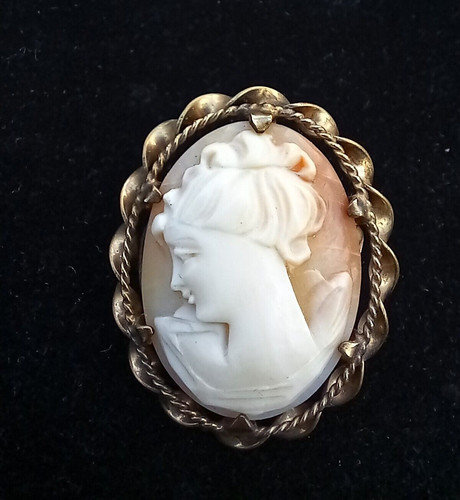 Wonderful quality cameo brooch - wonderful,