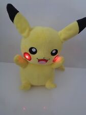 Tomy Pokemon My Friend Pikachu Plush 10” Lights Up Cheeks Talking
