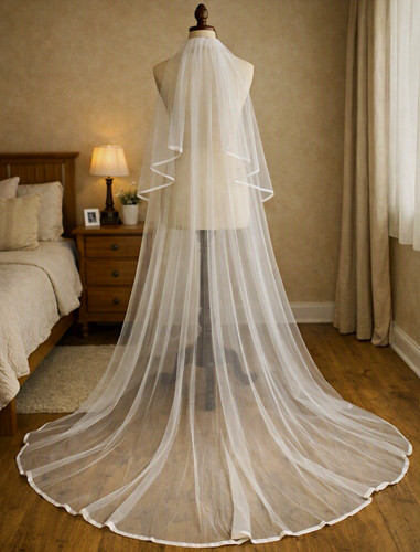 300cmx300cm satin ribbon ivory - ribbon,
