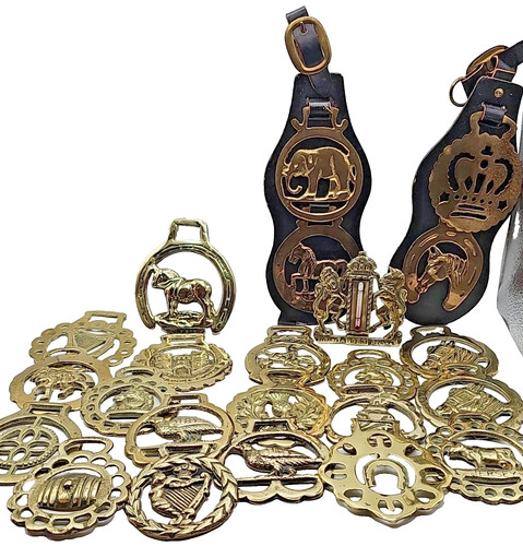 Vintage horse brasses - vintage,