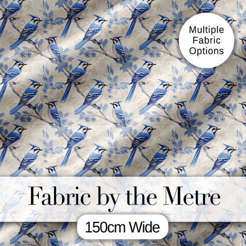 Vintage blue jay bird floral - vintage,
