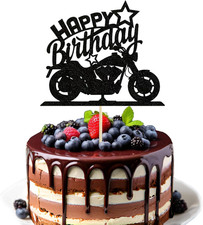 Motorbike Happy Birthday Cake