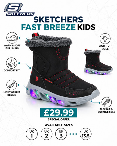 Boys skechers light - boys, up