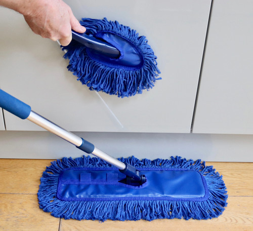 Waxed floor duster and - waxed, mini