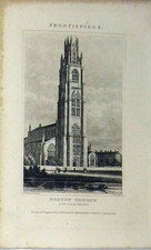 Original Old Antique Print