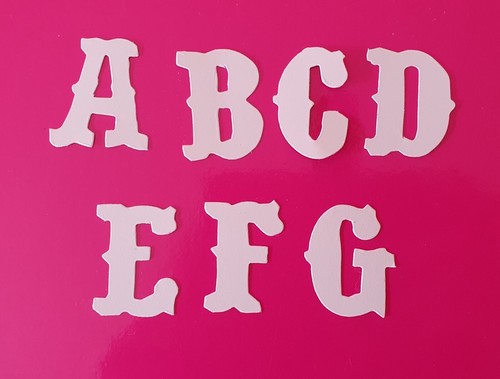 Vintage alphabet die - die, cuts