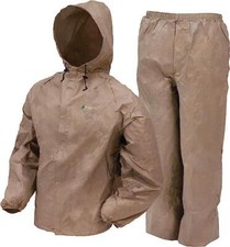 FROGG TOGGS MEDIUM/LARGE Ultra-lite2 Breathable Waterproof Rain Suit Khaki